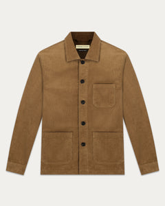 เสื้อแจ็คเก็ต The Coverall Cotton-Corduroy Chore Jacket in Walnut - Wardrobe Ministry