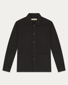 เสื้อแจ็คเก็ต The Coverall Cotton-Twill Chore Jacket in Coal - Wardrobe Ministry