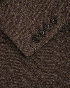 เบลเซอร์ The Good Blazer in Brown Mélange Wool-Linen Blend