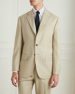 เบลเซอร์ The Good Blazer in Beige Wool Blend - Wardrobe Ministry