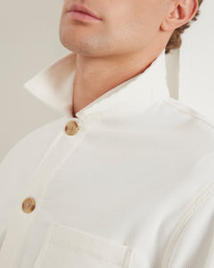 เสื้อแจ็คเก็ต The Coverall Cotton-Corduroy Chore Jacket in Dove White