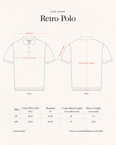 เสื้อโปโลไหมพรม Retro Knitted Polo Shirt in Storm Grey