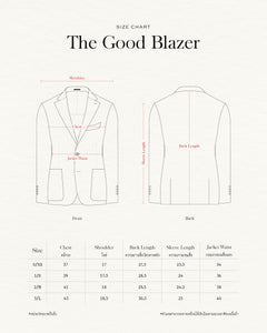 เบลเซอร์ The Good Blazer in Brown Mélange Wool-Linen Blend