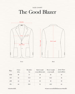 เบลเซอร์ The Good Blazer in Navy Herringbone Linen