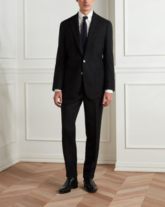 สูทผู้ชาย The Good Suit in Black Single-Breasted Super 120s Wool - Wardrobe Ministry