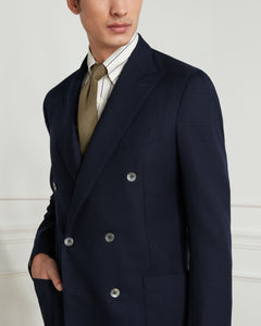 สูทผู้ชาย The Good Suit in Navy Double-Breasted Super 120s Wool (Pre-Order)