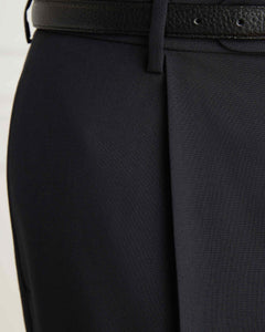 กางเกงสแล็ค 968 Pleated Wool-Blend Trousers in Midnight Blue