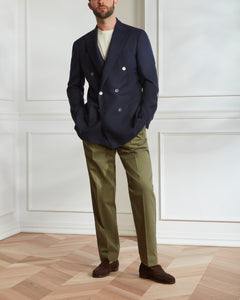 สูทผู้ชาย The Good Suit in Navy Double-Breasted Super 120s Wool (Pre-Order)